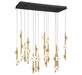 Lib & Co. - 12366-02 - LED Chandelier - Etna - Black