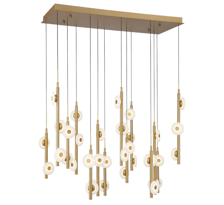 Lib & Co. - 12366-030 - LED Chandelier - Etna - Painted antique brass