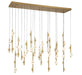 Lib & Co. - 12368-030 - LED Chandelier - Etna - Painted antique brass