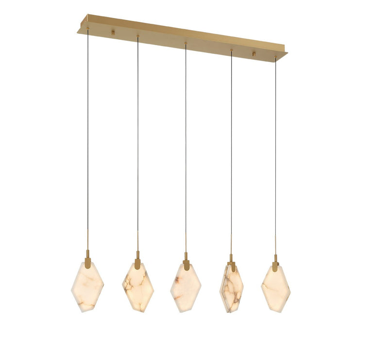 Lib & Co. - 12386-030 - LED Chandelier - Kosmos - Painted antique brass