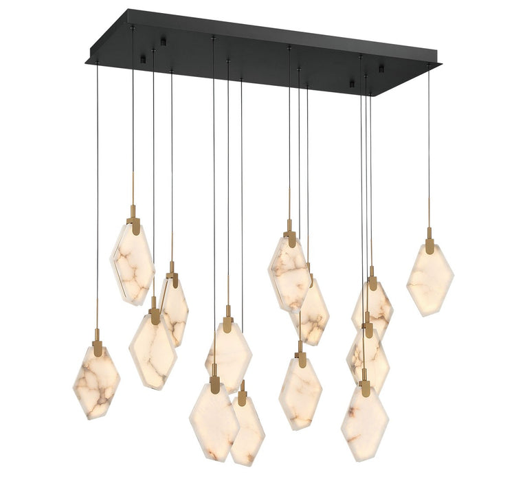 Lib & Co. - 12388-02 - LED Chandelier - Kosmos - Black