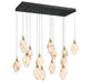 Lib & Co. - 12388-02 - LED Chandelier - Kosmos - Black