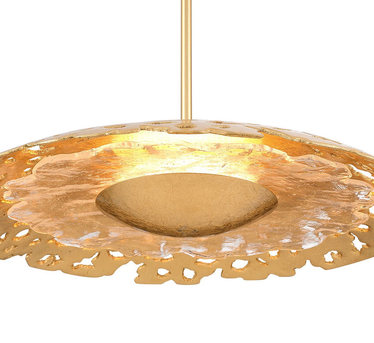 Lib & Co. - 12319-028 - LED Chandelier - Lipari - Gold leaf
