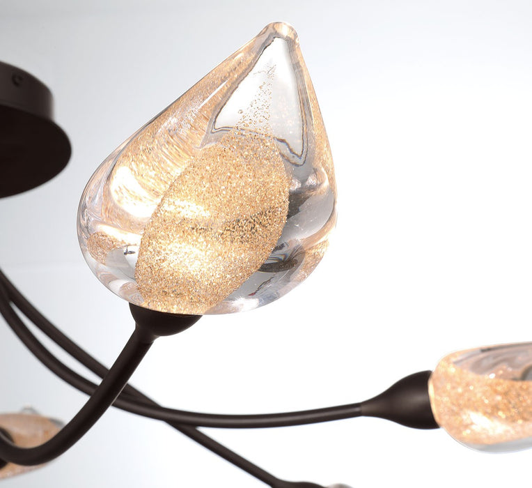 Lib & Co. - 12309-043 - LED Ceiling Mount - Modena - Black with gold accent