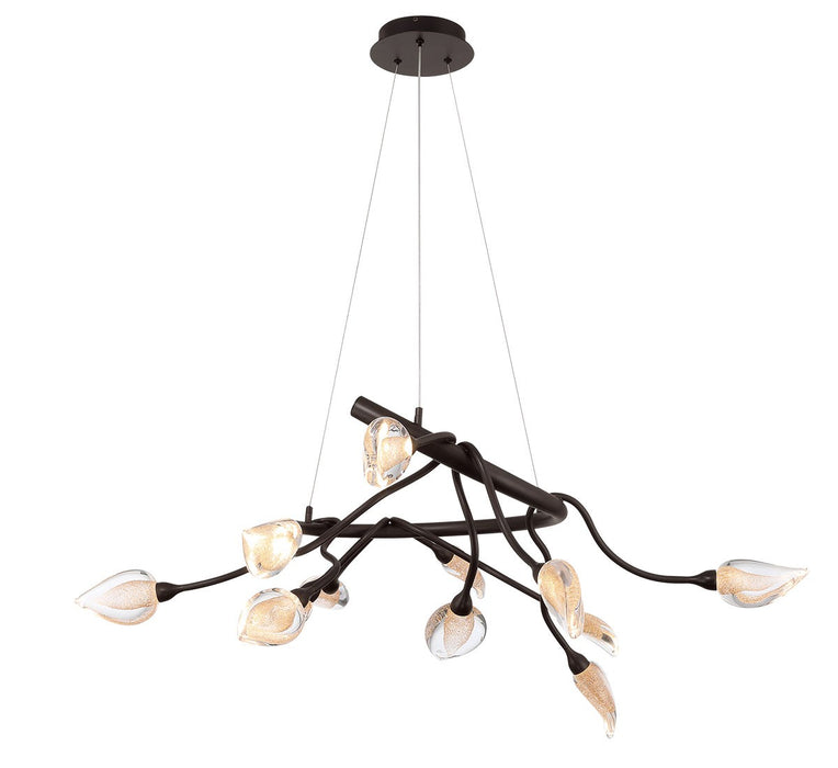 Lib & Co. - 12306-043 - LED Chandelier - Modena - Black with gold accent