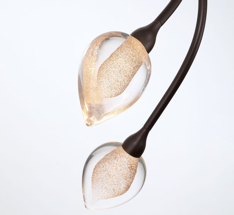 Lib & Co. - 12307-043 - LED Chandelier - Modena - Black with gold accent