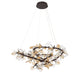Lib & Co. - 12327-043 - LED Chandelier - Pisa - Black with gold accent