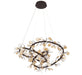 Lib & Co. - 12327-043 - LED Chandelier - Pisa - Black with gold accent