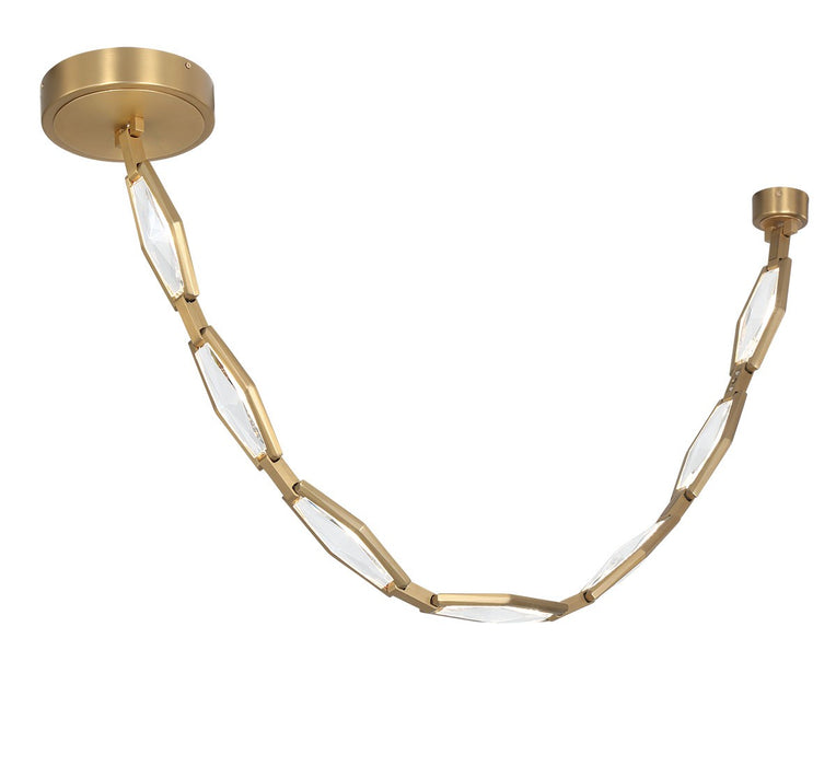 Lib & Co. - 12393-022 - LED Chandelier - Rimini - Aged brass