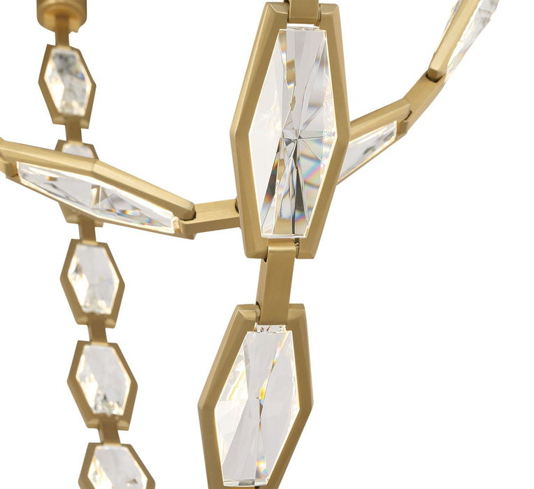 Lib & Co. - 12393-022 - LED Chandelier - Rimini - Aged brass