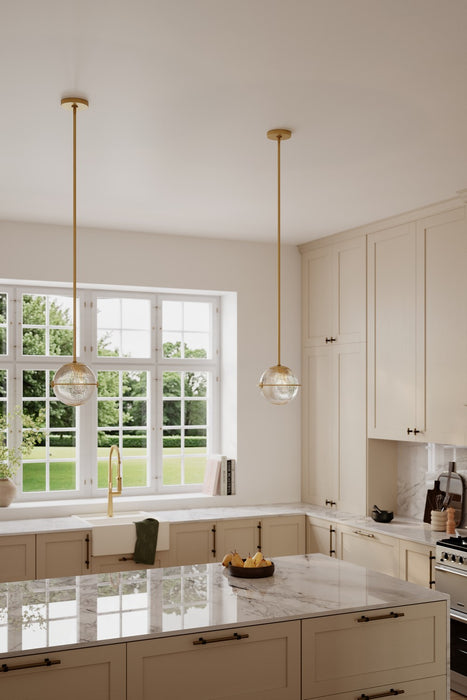 Minka-Lavery - 10125-732 - One Light Mini Pendant - Luniva - Legacy Brass