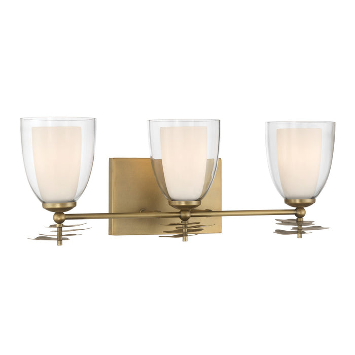 Minka-Lavery - 10253-732 - Three Light Vanity - Elowen - Legacy Brass