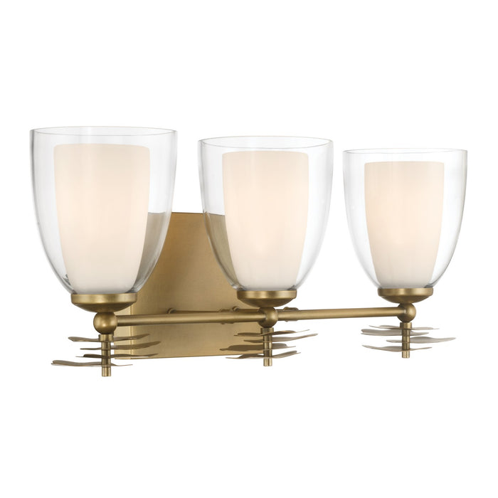 Minka-Lavery - 10253-732 - Three Light Vanity - Elowen - Legacy Brass