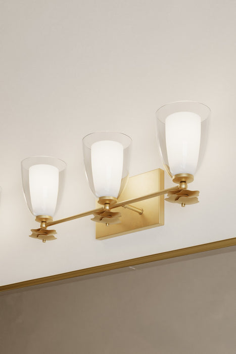 Minka-Lavery - 10253-732 - Three Light Vanity - Elowen - Legacy Brass