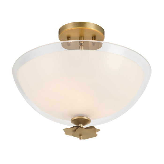 Minka-Lavery - 10255-732 - Three Light Semi-Flush Mount - Elowen - Legacy Brass