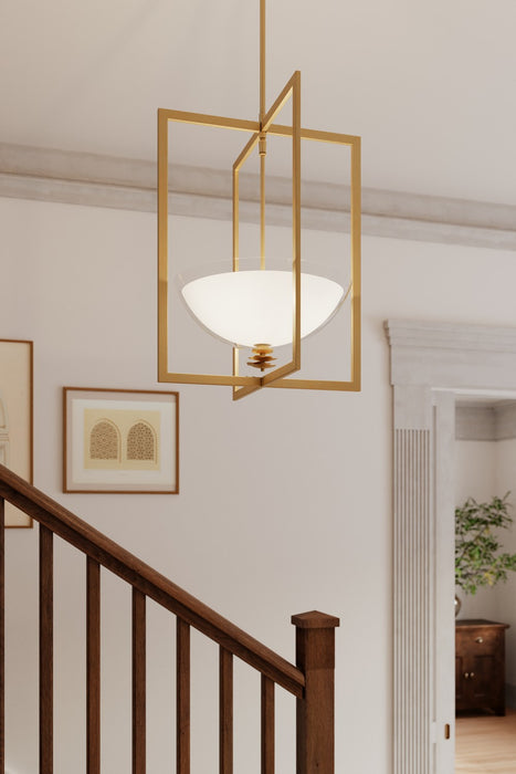 Minka-Lavery - 10256-732 - Three Light Pendant - Elowen - Legacy Brass