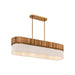 Minka-Lavery - 12055-732 - Five Light Linear Chandelier - Nebri - Legacy Brass
