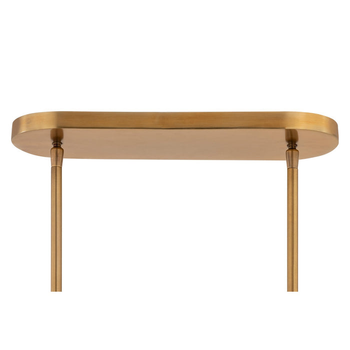 Minka-Lavery - 12055-732 - Five Light Linear Chandelier - Nebri - Legacy Brass