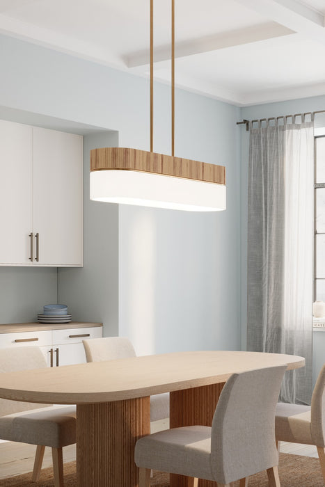 Minka-Lavery - 12055-732 - Five Light Linear Chandelier - Nebri - Legacy Brass