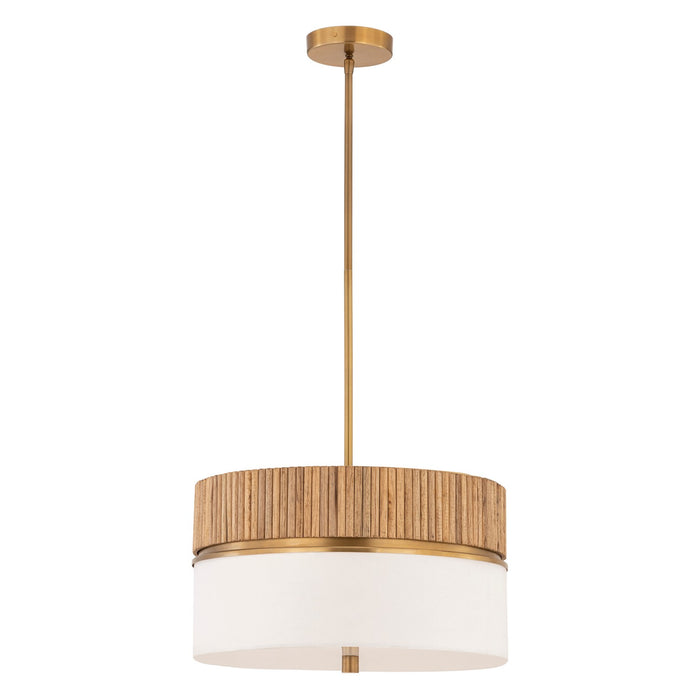 Minka-Lavery - 12056-732 - Three Light Pendant - Nebri - Legacy Brass