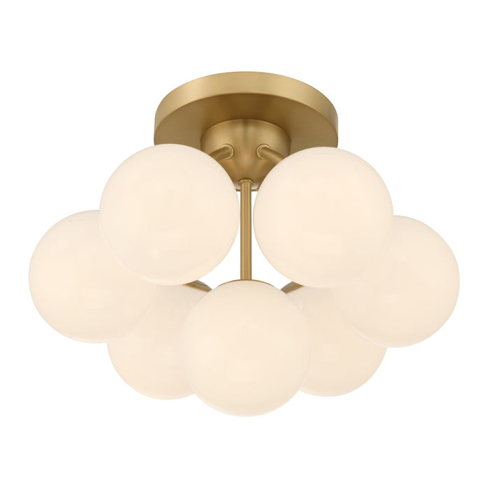 Minka-Lavery - 12077-732 - Seven Light Semi-Flush Mount - Lunara - Legacy Brass
