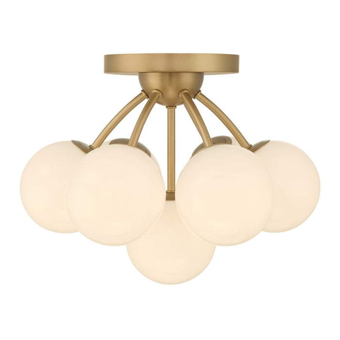 Minka-Lavery - 12077-732 - Seven Light Semi-Flush Mount - Lunara - Legacy Brass