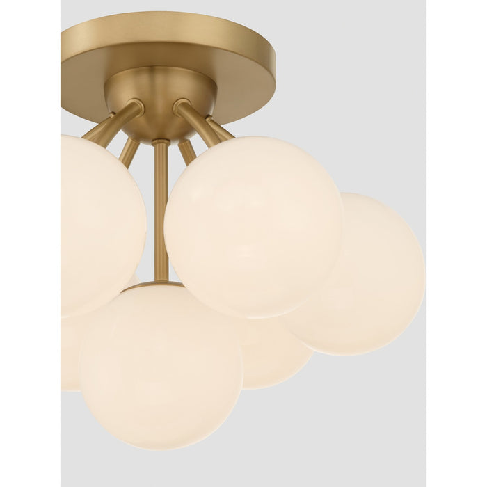 Minka-Lavery - 12077-732 - Seven Light Semi-Flush Mount - Lunara - Legacy Brass