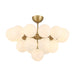 Minka-Lavery - 12079-732 - 19 Light Convertible Chandelier/Semi-Flush Mount - Lunara - Legacy Brass