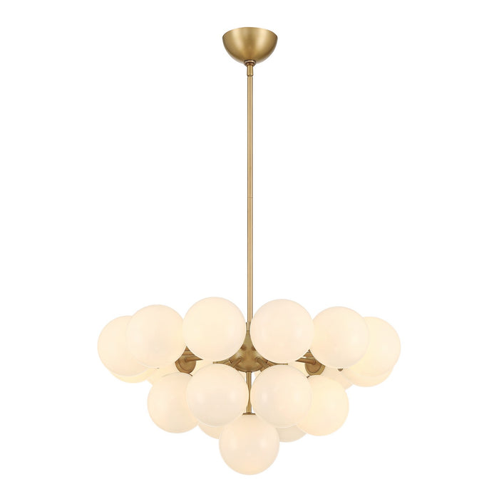Minka-Lavery - 12079-732 - 19 Light Convertible Chandelier/Semi-Flush Mount - Lunara - Legacy Brass
