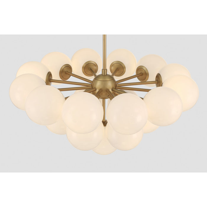 Minka-Lavery - 12079-732 - 19 Light Convertible Chandelier/Semi-Flush Mount - Lunara - Legacy Brass