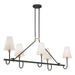 Minka-Lavery - 12105-855 - Five Light Linear Chandelier - Bellforge - Legacy Brass