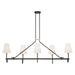 Minka-Lavery - 12105-855 - Five Light Linear Chandelier - Bellforge - Legacy Brass
