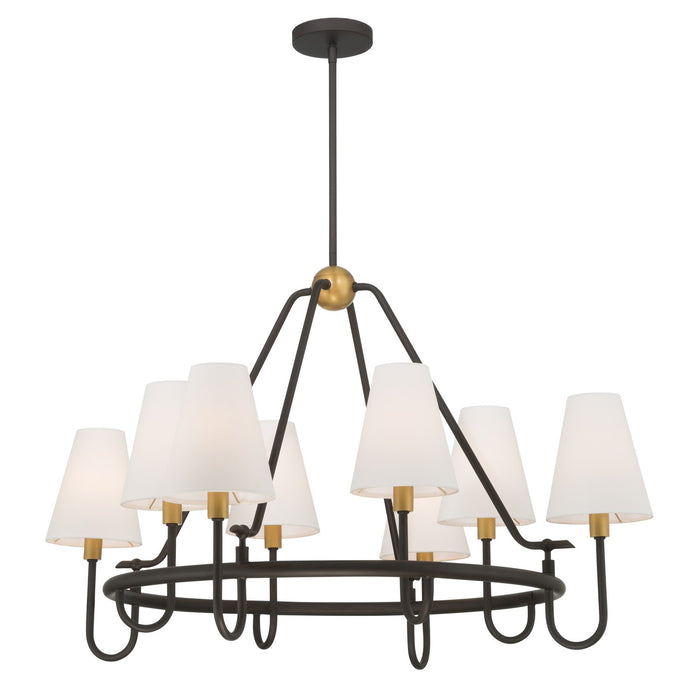 Minka-Lavery - 12108-855 - Eight Light Pendant - Bellforge - Legacy Brass