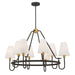 Minka-Lavery - 12108-855 - Eight Light Pendant - Bellforge - Legacy Brass