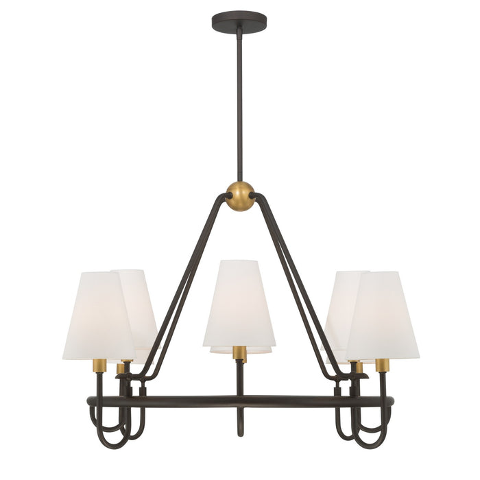 Minka-Lavery - 12108-855 - Eight Light Pendant - Bellforge - Legacy Brass
