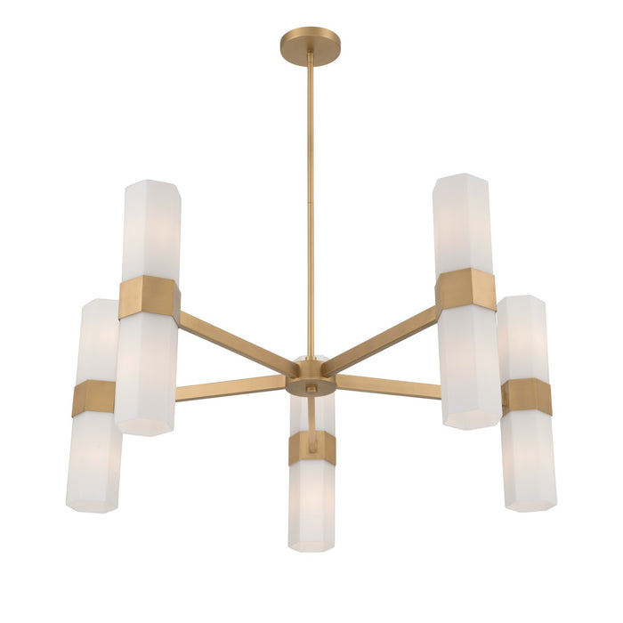 Minka-Lavery - 12129-732 - Ten Light Chandelier - Delgada - Legacy Brass