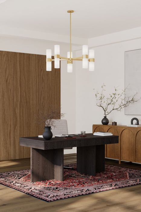 Minka-Lavery - 12129-732 - Ten Light Chandelier - Delgada - Legacy Brass