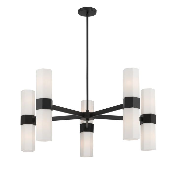 Minka-Lavery - 12129-899 - Ten Light Chandelier - Delgada - Dark Matte Black