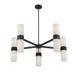 Minka-Lavery - 12129-899 - Ten Light Chandelier - Delgada - Dark Matte Black