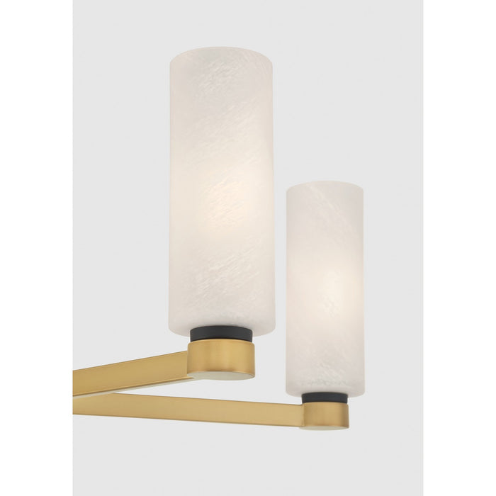 Minka-Lavery - 12326-876 - Five Light Chandelier - Wexmere - Legacy Brass