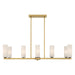 Minka-Lavery - 12327-876 - Eight Light Linear Chandelier - Wexmere - Legacy Brass