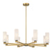 Minka-Lavery - 12328-876 - Eight Light Chandelier - Wexmere - Legacy Brass