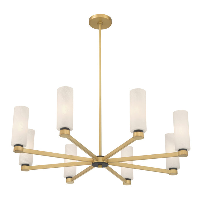 Minka-Lavery - 12328-876 - Eight Light Chandelier - Wexmere - Legacy Brass