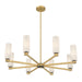 Minka-Lavery - 12328-876 - Eight Light Chandelier - Wexmere - Legacy Brass