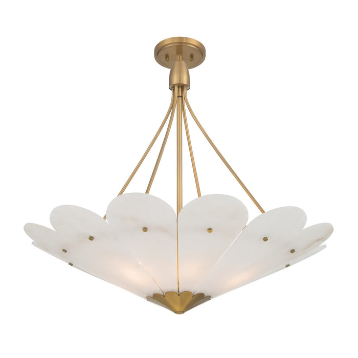 Minka-Lavery - 12396-732 - Six Light Pendant - Althira - Legacy Brass