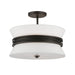 Minka-Lavery - 12417-860 - Three Light Semi-Flush Mount - Dalvor - Dark Bronze