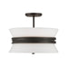 Minka-Lavery - 12417-860 - Three Light Semi-Flush Mount - Dalvor - Dark Bronze