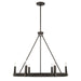 Minka-Lavery - 12418-860 - Six Light Pendant - Dalvor - Dark Bronze