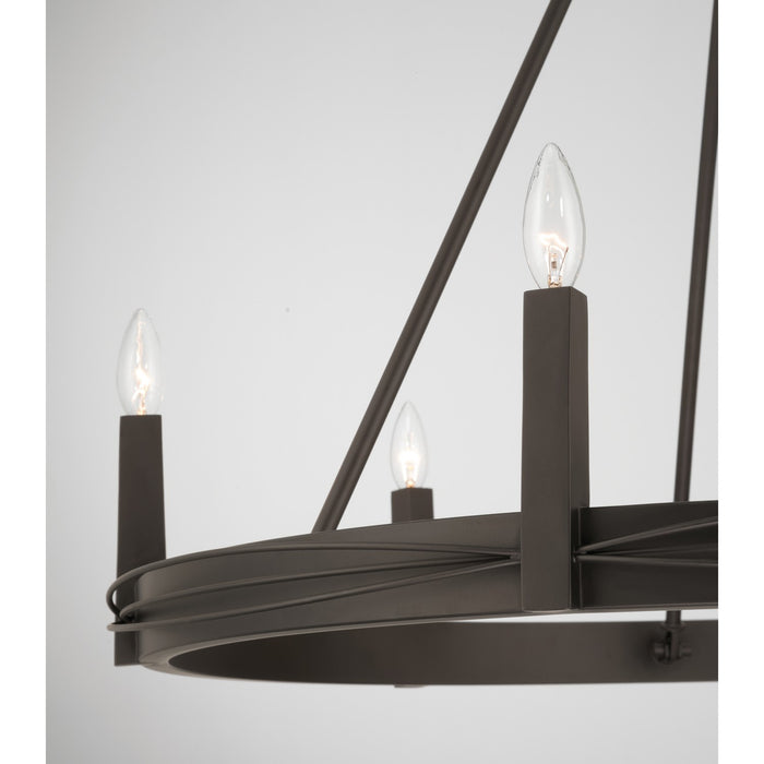 Minka-Lavery - 12418-860 - Six Light Pendant - Dalvor - Dark Bronze