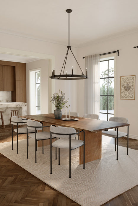 Minka-Lavery - 12418-860 - Six Light Pendant - Dalvor - Dark Bronze